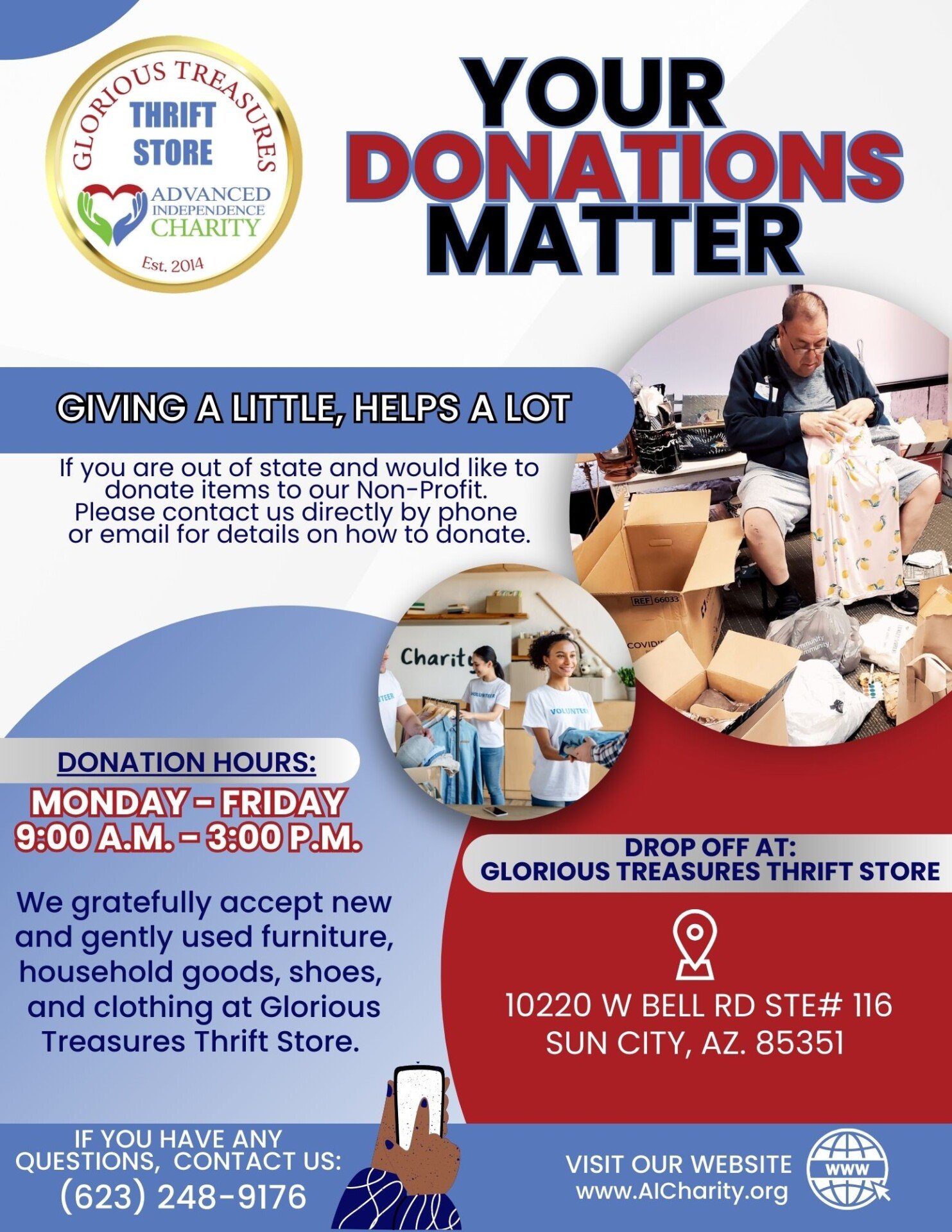 AI Charity Donation Flyer